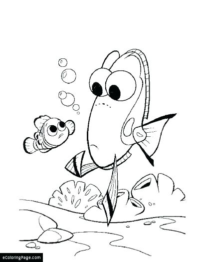 405x525 Dory Fish Coloring Finding Dory Colouring Page 2 Dory Fish
