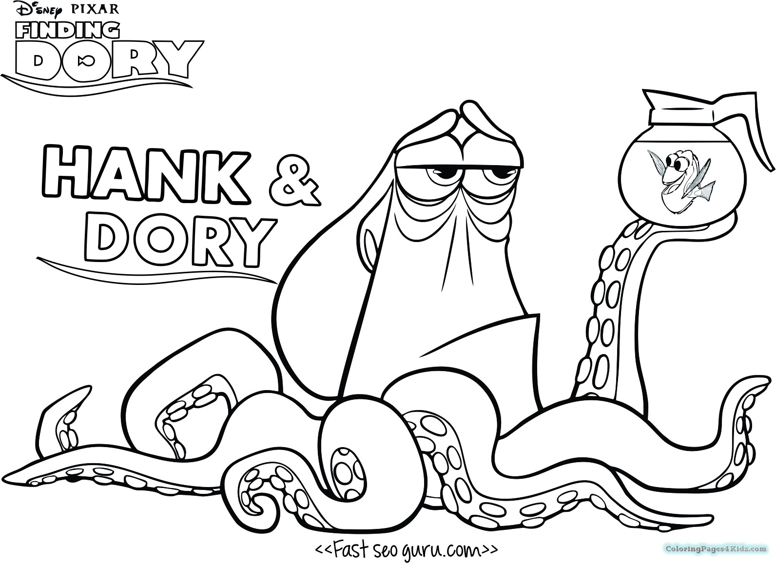 1592x1156 Finding Dory Coloring Pages For 3 Year Olds Coloring Pages For Kids