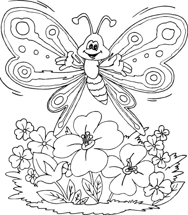643x735 50 Best Coloring Pages Butterflies Images