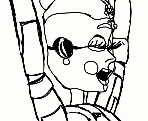 589x480 Fnaf Sister Location Coloring Pages