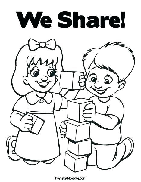 468x605 Friendship Coloring Page I Friendship Coloring Pages School