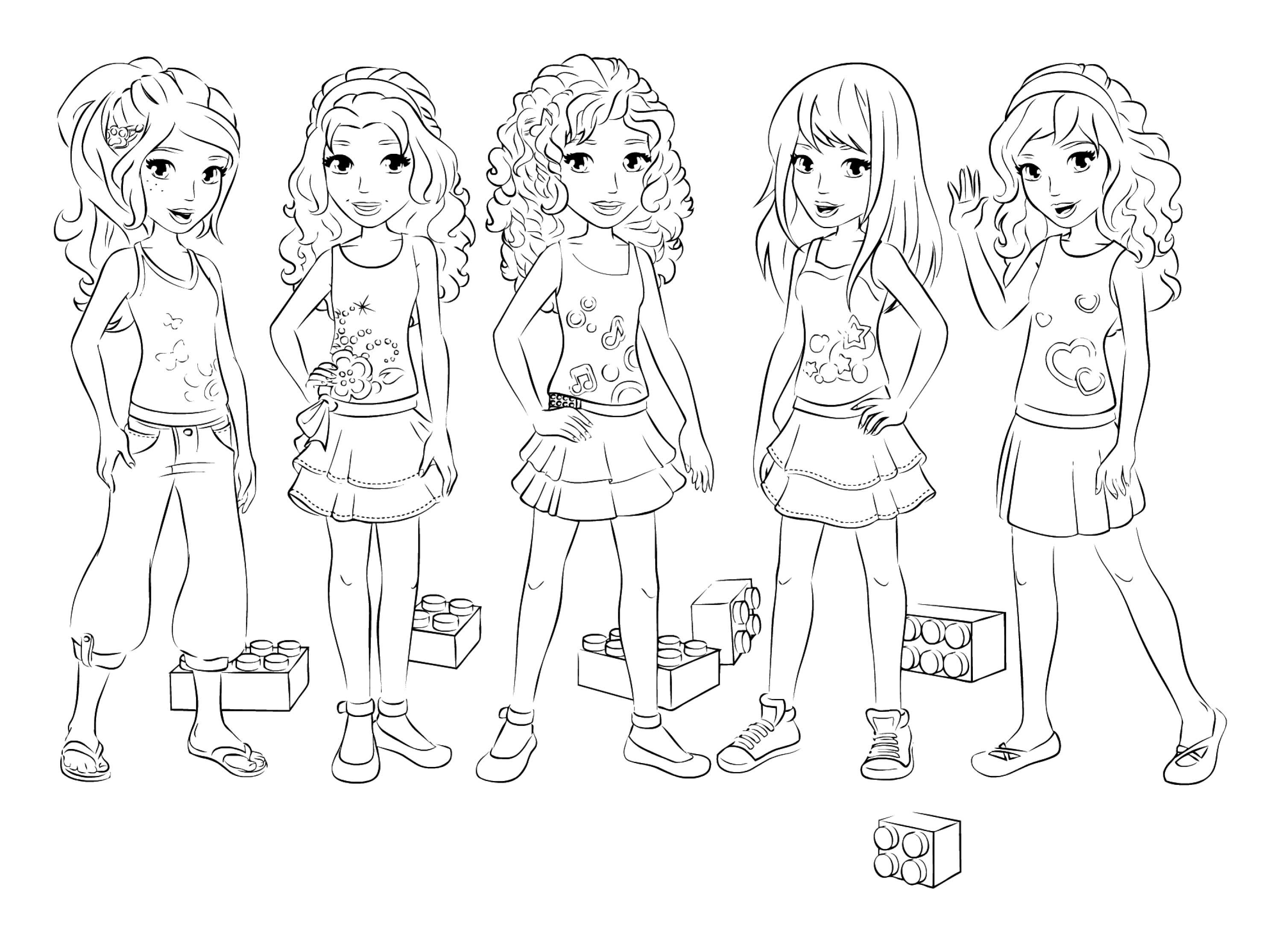 3016x2179 Lego Friends Animal Coloring Pages