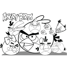 230x230 Top 40 Free Printable Angry Birds Coloring Pages Online