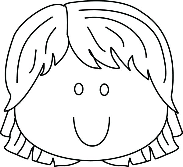 600x548 Girl Color Pages Girl Color Pages Girl Face Outline Girl Coloring