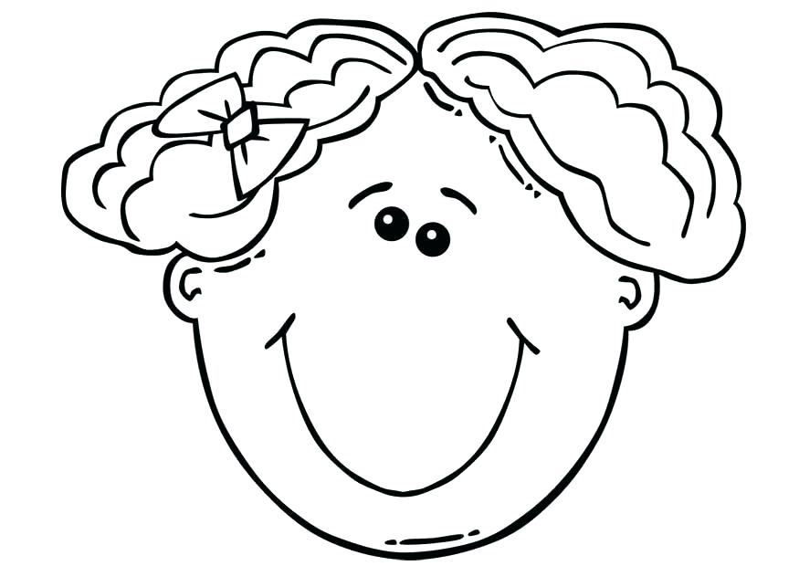 875x620 Girl Face Coloring Page Girl Face Coloring Page Download Large