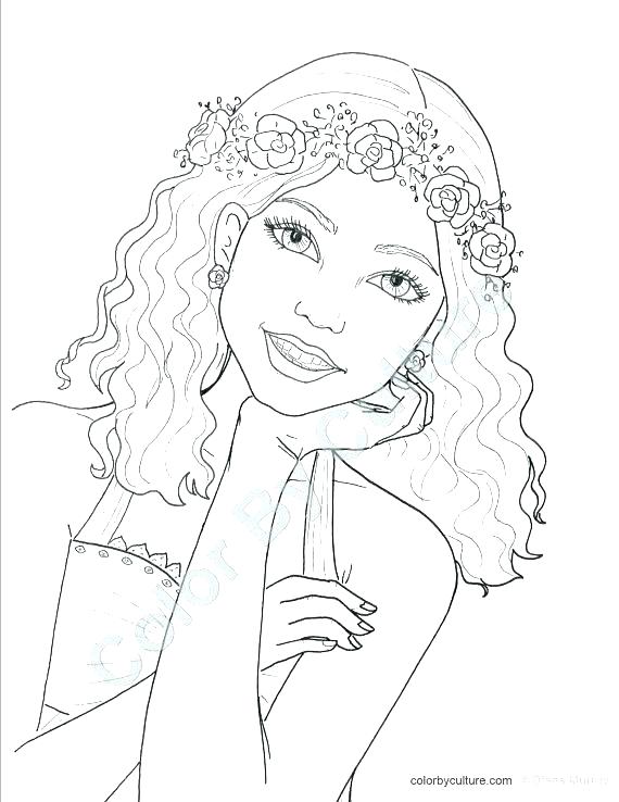 570x738 Coloring Page Face Girl Face Coloring Page Home Coloring Page Face