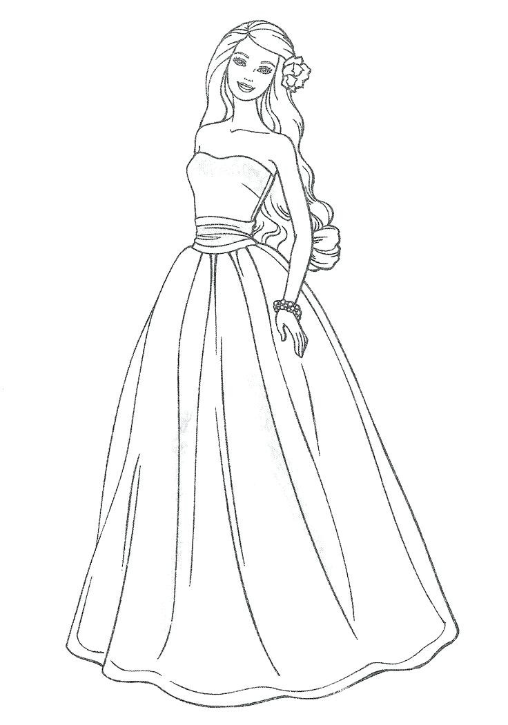 736x1051 Coloring Pages Barbie
