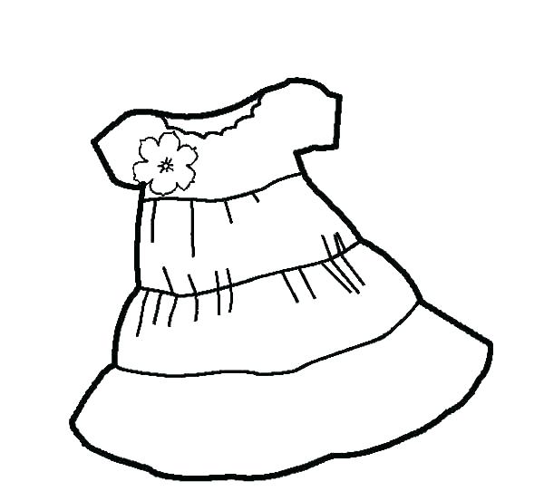 600x542 Coloring Pages Dresses Impair.co