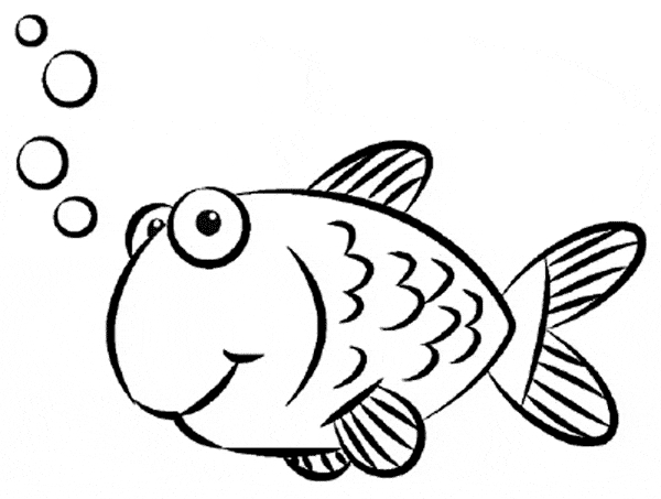 Coloring Pages Of Goldfish