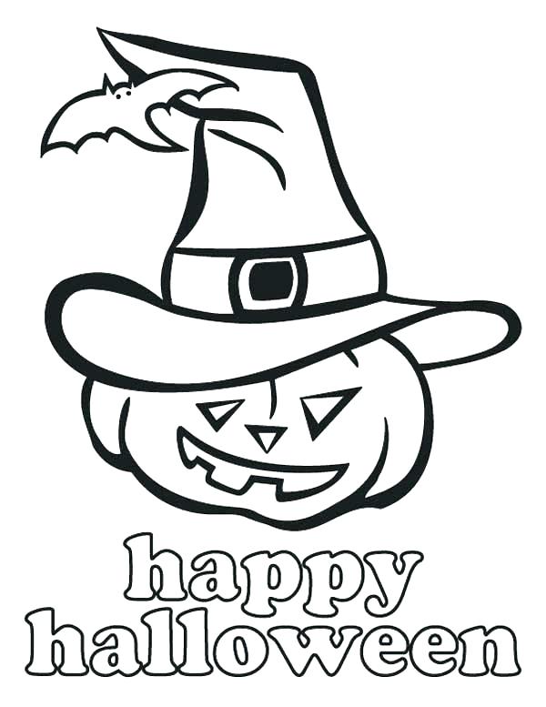 600x777 Happy Halloween Coloring Page Free Printable Coloring Pages Happy