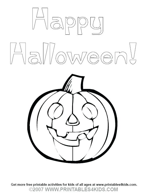 590x768 Happy Halloween Coloring Page