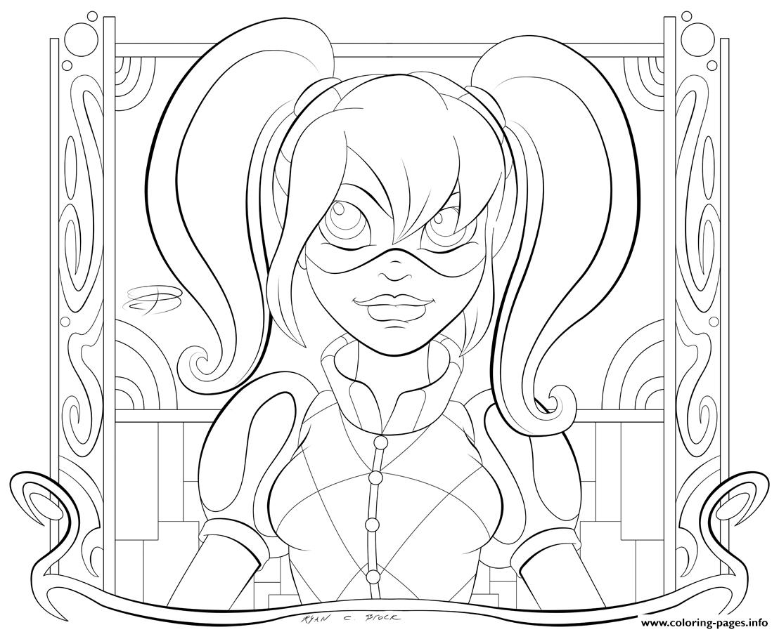 1108x900 Print Kid Hd Harley Quinn Coloring Pages Misc