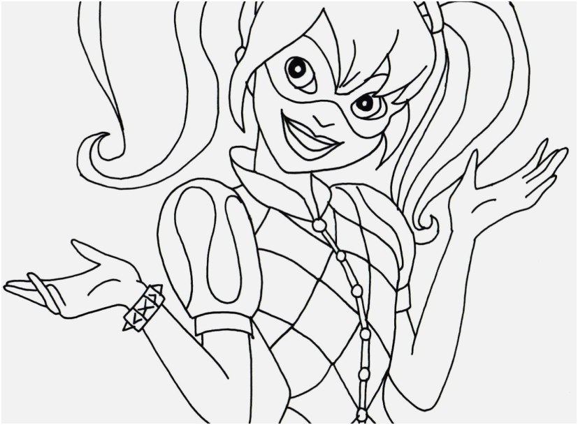 827x609 The Superior Collection Harley Quinn Coloring Pages Printable