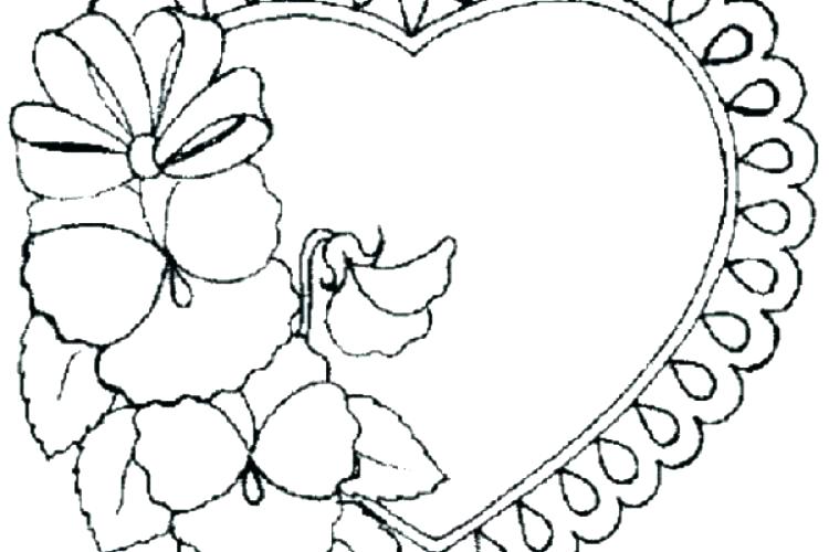 750x500 Free Printable Hearts And Flowers Coloring Pages Coloring Pages