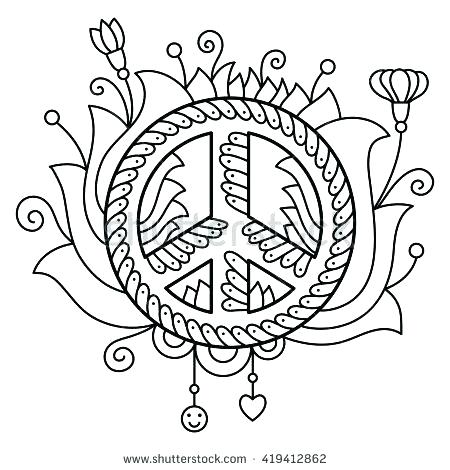 450x470 Heart Color Pages Heart Color Pages Peace Signs Coloring Pages