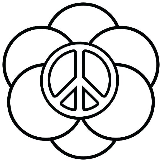 550x550 Peace Sign Coloring Pictures