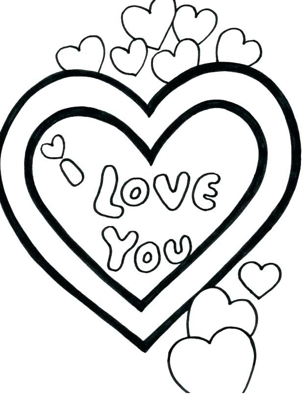 618x808 Coloring Pages Of A Heart