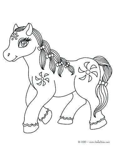 364x470 Flower Pony Coloring Page Pages Horse 9 Coloring Pages Of Horses