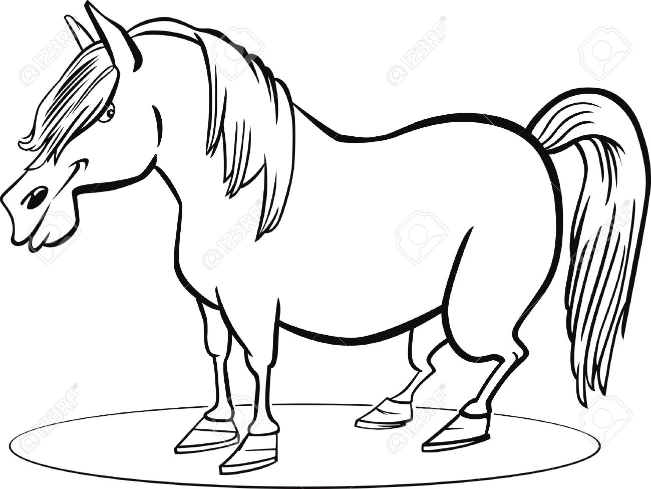 1300x976 Horse And Pony Coloring Pages