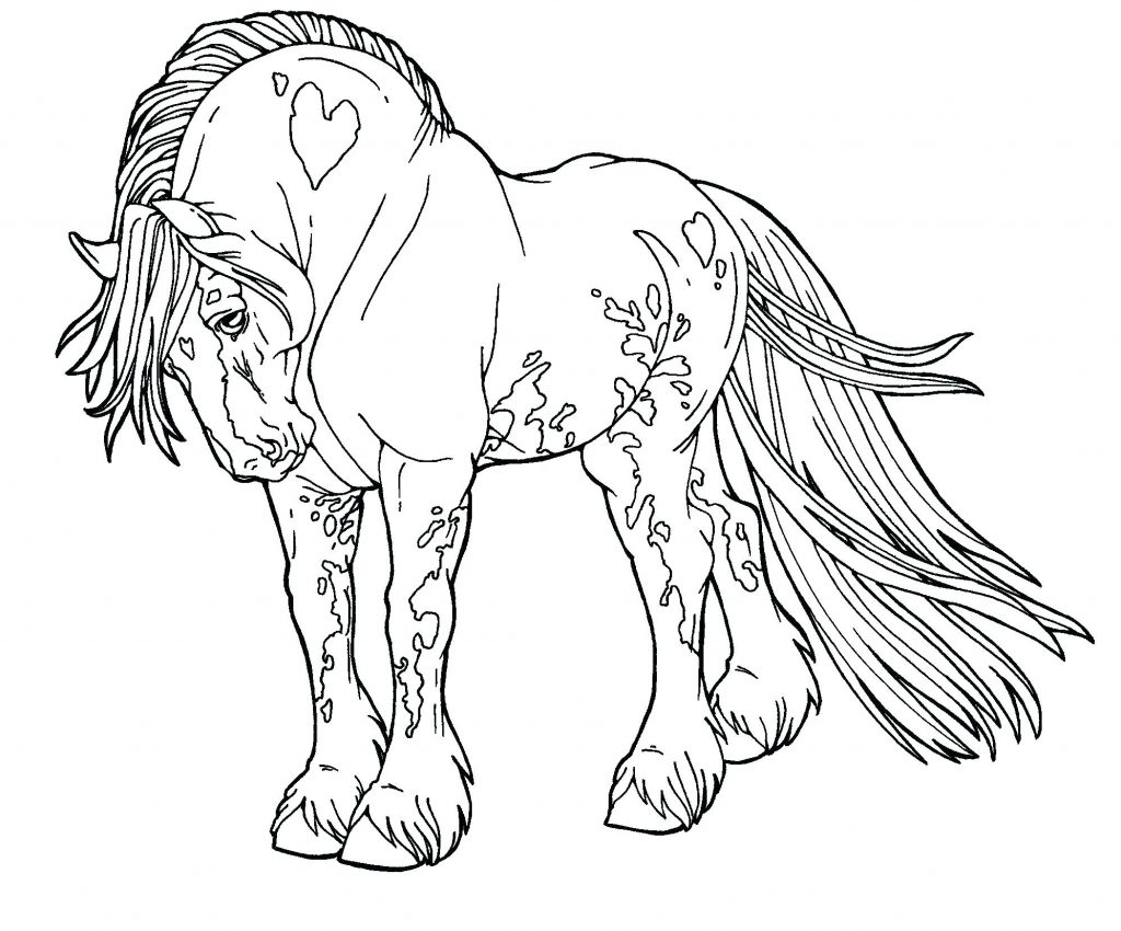 1024x850 Coloring Pages ~ Horse Coloring Pages Easy Horse Coloring Pages