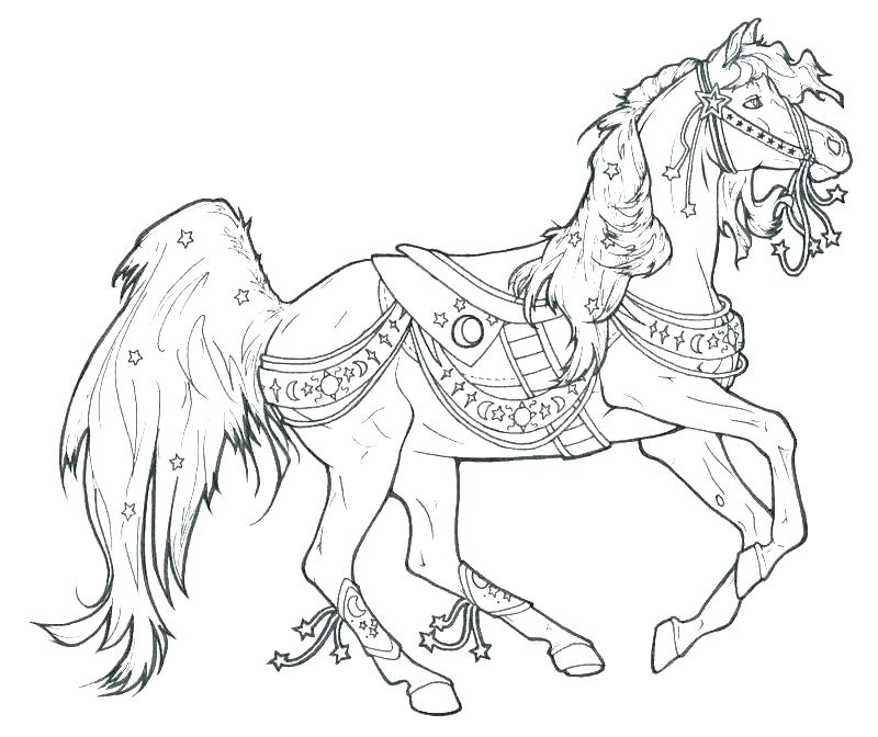 800x672 Horse Color Pages