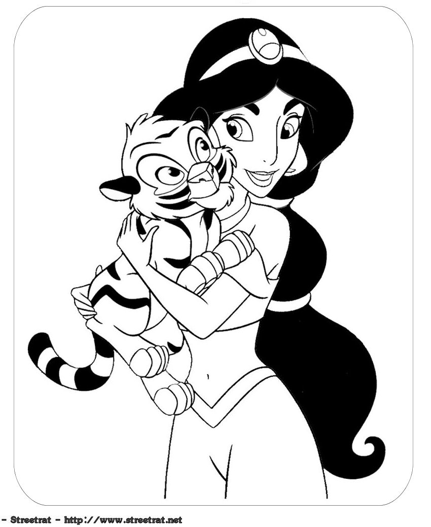 850x1039 Jasmin Coloring Pages Free Coloring Pages For And Jasmine Page