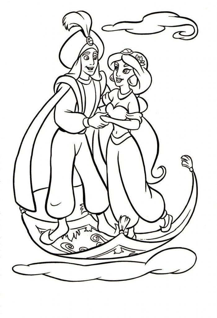 700x1024 Aladdin And Jasmine In The Sky