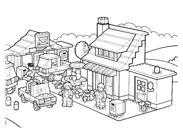 600x450 Lego City Coloring Page Perfect City Coloring Pages About Remodel