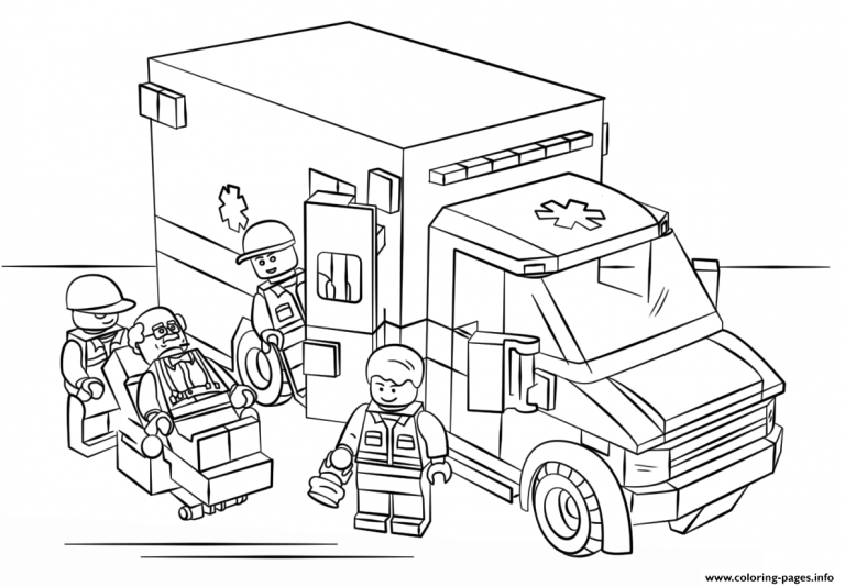 768x534 Bright And Modern Lego City Coloring Pages Lego City Free