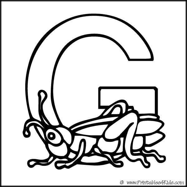 Coloring Pages Of Letter G