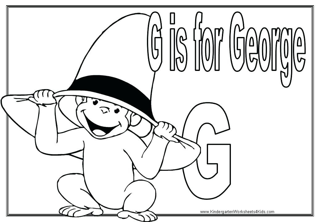 1040x720 Letter G Coloring Page Letter G Coloring Pages 2 Girl Kindergarten