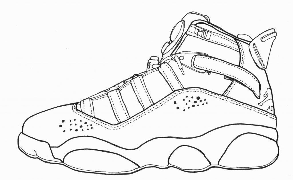 1024x630 Jordan Shoes Coloring Pages