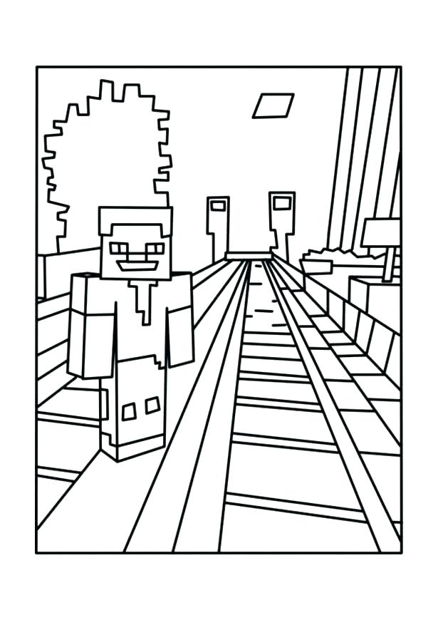 615x870 Mincraft Colouring Pages Coloring Pages Head Coloring Pages