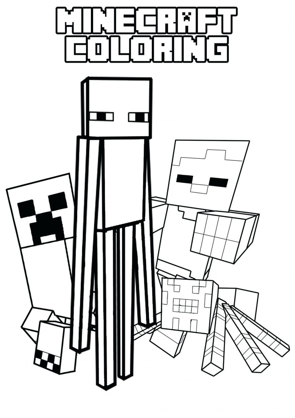 1024x1449 Coloring Pages ~ Minecraft Coloring Pages Animals Printable Sword