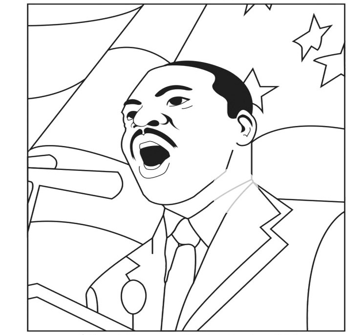 745x686 Martin Luther King Jr Coloring Pages Educational Coloring Pages