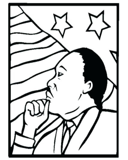 426x533 Martin Luther King Jr Coloring Pages For Preschoolers Printable M