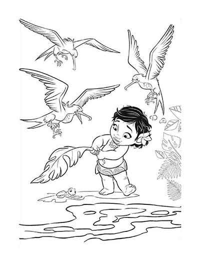 400x529 59 Moana Coloring Pages (Updated May 2018)