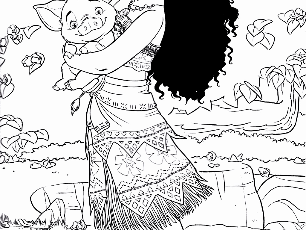 1024x768 Moana Pages To Color Image Coloring Pages Moana Free Coloring