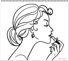 236x208 Printable Coloring Pages Coloring Accessories Makeup For Girl