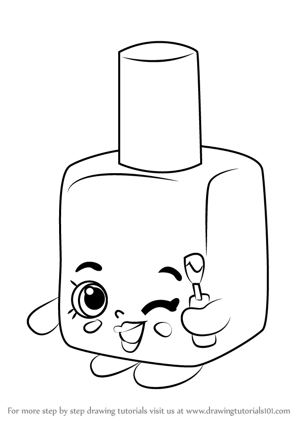 600x846 How To Draw Polly Polish From Shopkins Step 0.png Line