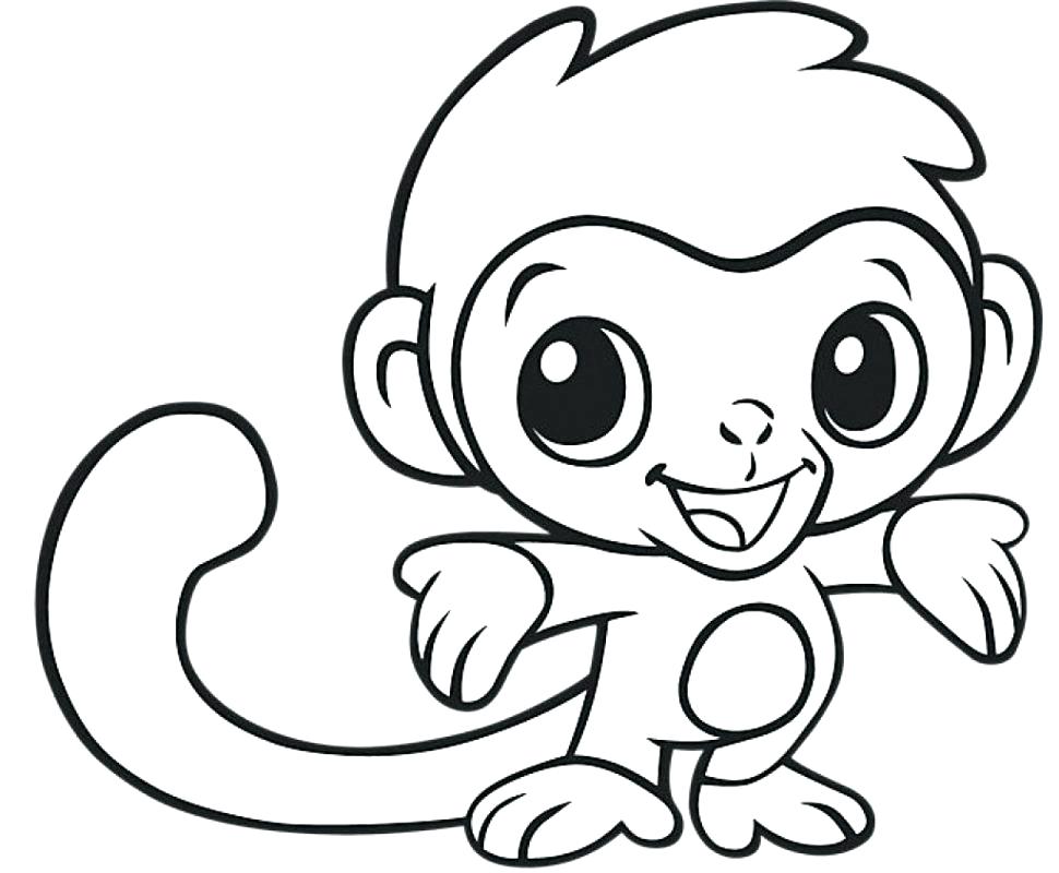 970x800 Coloring Page Letter A Pages Monkey Bubble Names