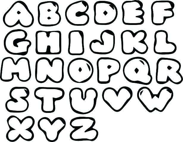 615x478 Bubble Letters Coloring Pages Letter S Coloring Pages Preschool
