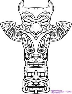 236x309 Native American Coloring Pages Totem Pole Coloring Pages