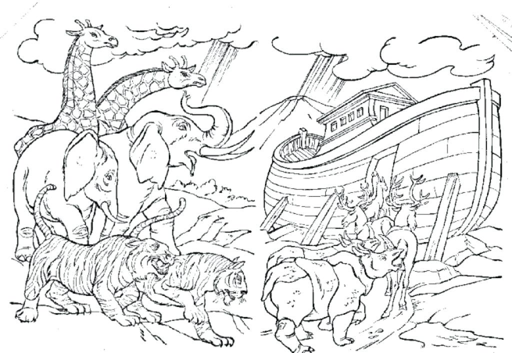 1024x706 Noahs Ark Coloring Page Free 2530850