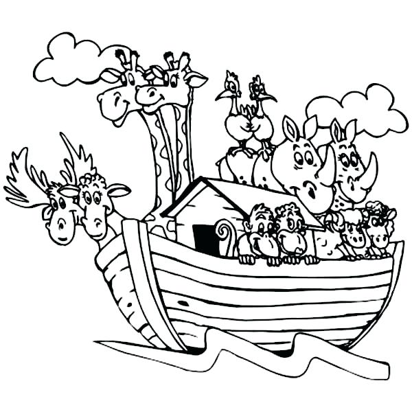 600x600 Noahs Ark Coloring Page