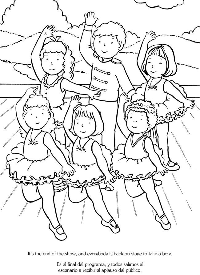 650x893 I Love Balletme Encanta El Ballet Bilingual Coloring Book Dover