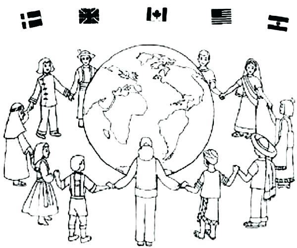 600x502 Little People Coloring Pages People Coloring Pages Kids Coloring