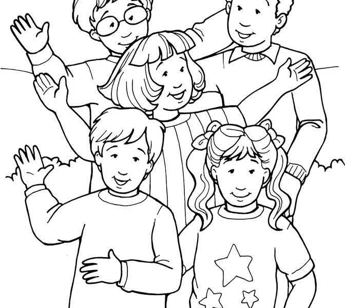 672x600 Pictures Of People To Color Coloring Page People Coloring Pages