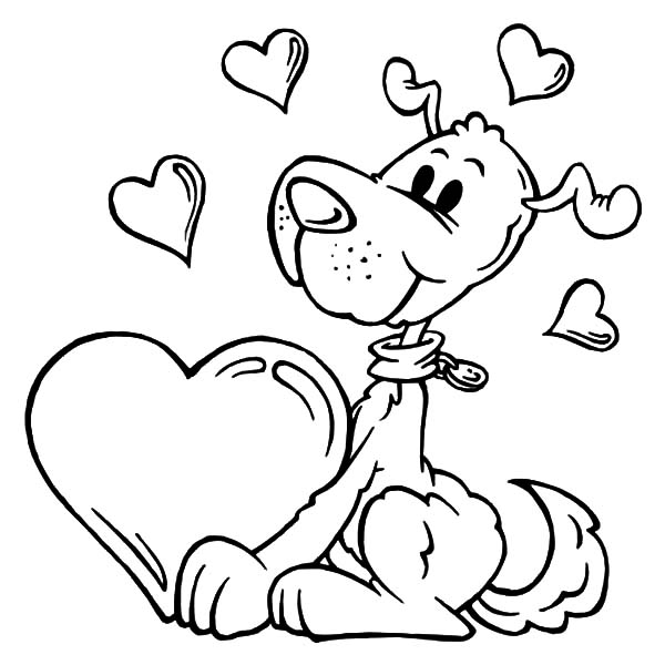600x600 Coloring Pages Of People In Love I Love You Puppy Coloring Pages