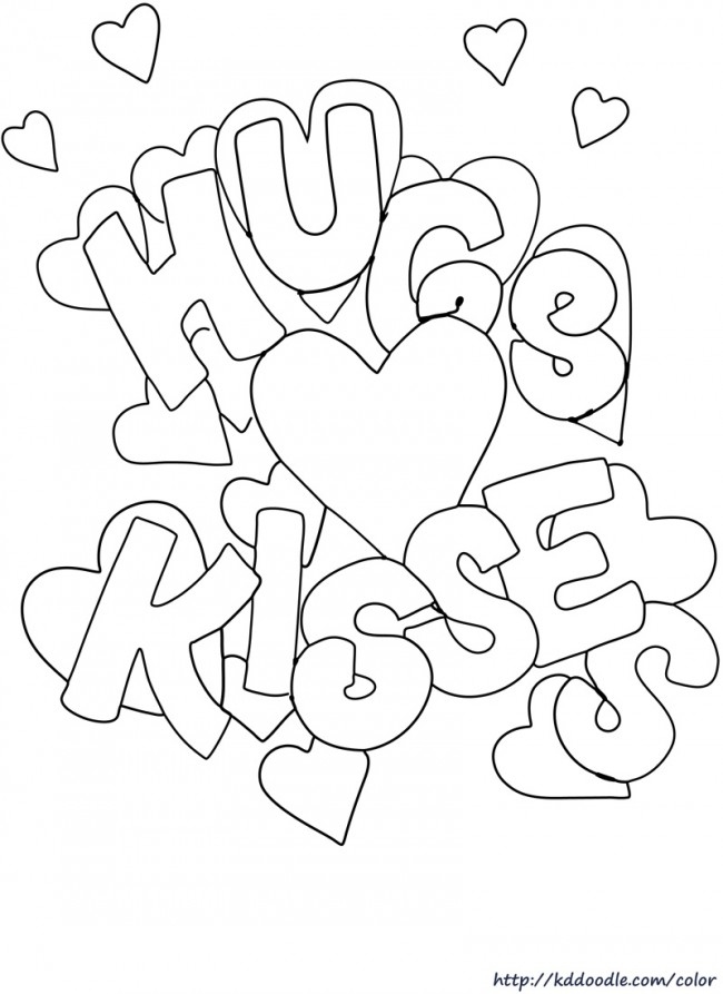 650x893 Kiss Coloring Pages Awesome Hugs And Kisses Coloring Pages Logo
